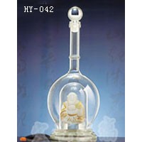 江西手工工艺酒瓶加工企业/河间宏艺公司厂家直营内画酒瓶