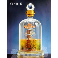 黑龙江手工工艺酒瓶制造企业|宏艺玻璃制品公司厂家定做红酒酒瓶