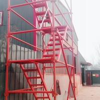 香蕉式安全爬梯供应-「合新建材」施工梯笼出售@山西太原